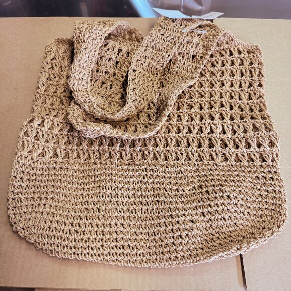 AQUA Crochet Tote - Natural - Picture 5 of 5